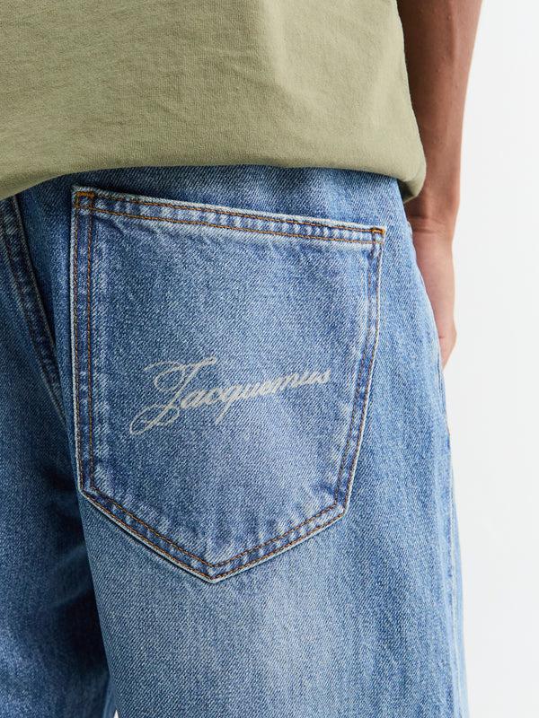 Stoy Le De-Nimes Droit In Blue And Tabac