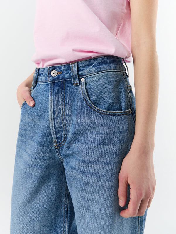 Stoy Le De-Nimes Large In Blue/Tabac