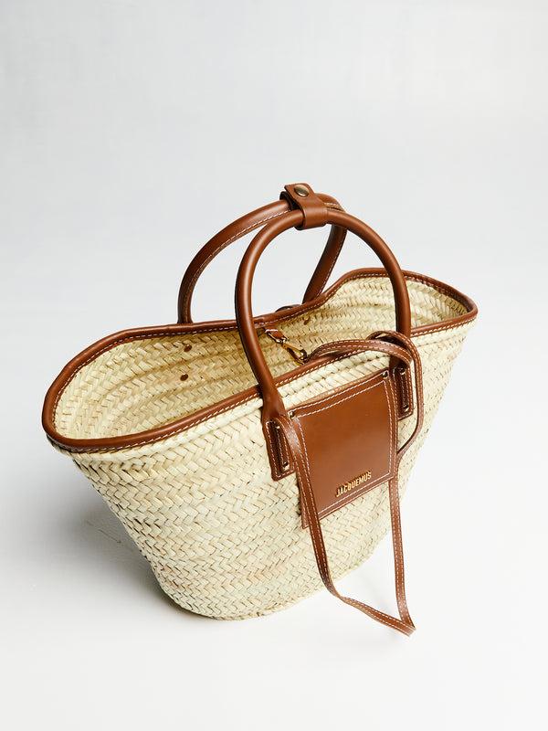 Stoy Le Panier Soli Basket Bag In Light Brown