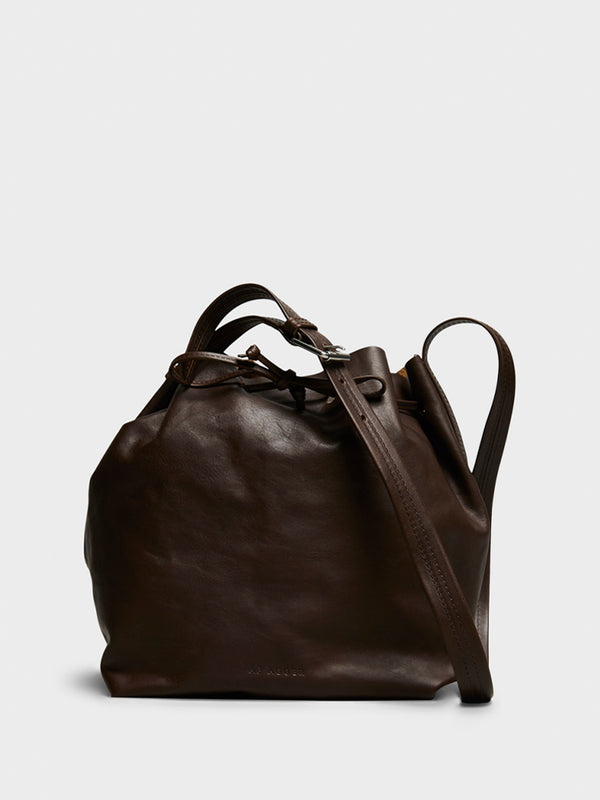 Stoy Leather Bucket Bag In Brown