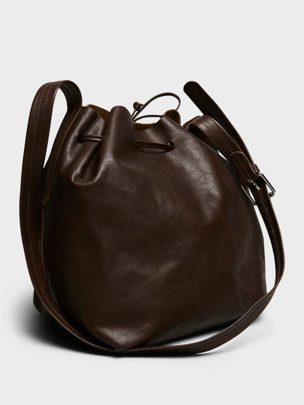 Stoy Leather Bucket Bag In Brown