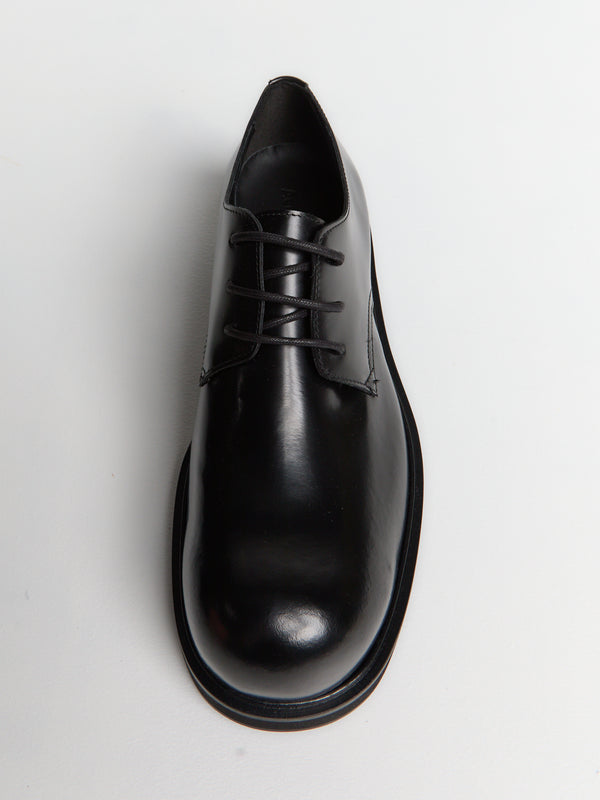 Stoy Leather Lace-up Shoes In Black