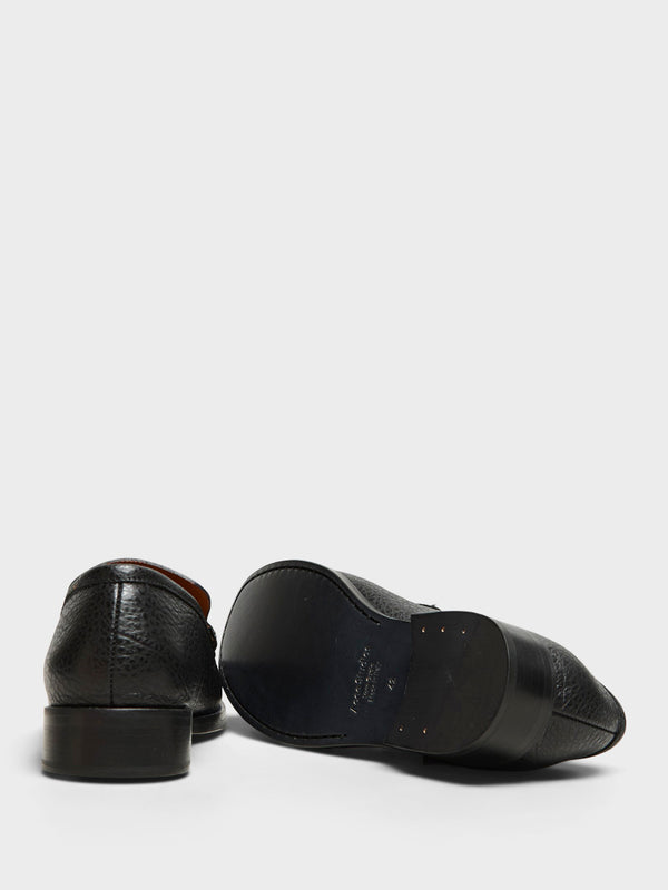 Stoy Leather Loafers In Black