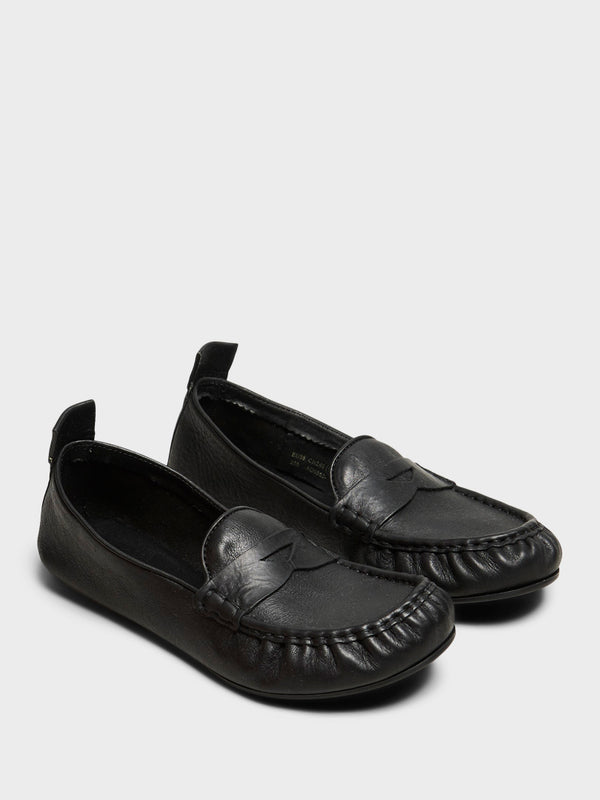 Stoy Leather Loafers In Black
