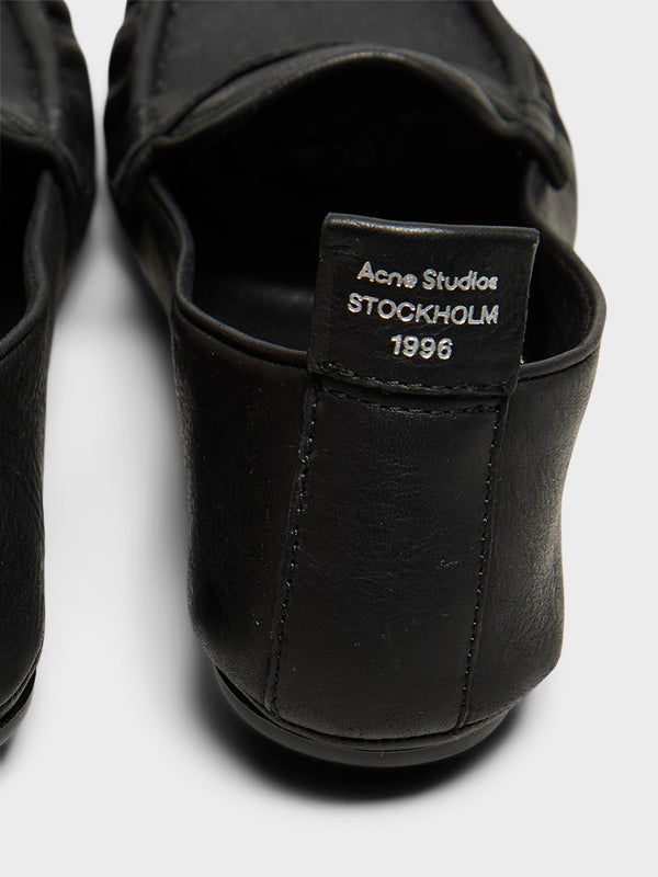 Stoy Leather Loafers In Black