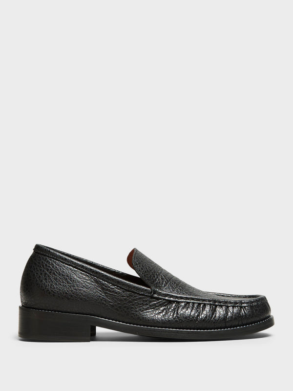 stoy Leather Loafers in Black