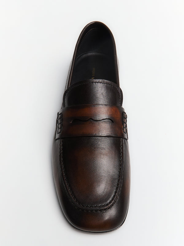 Stoy Leather Loafers In Brown