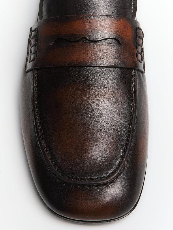 Stoy Leather Loafers In Brown