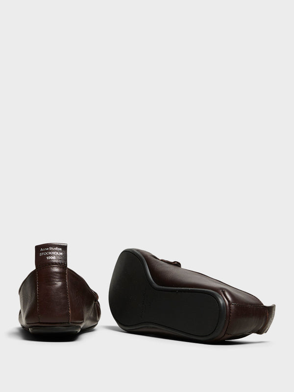 Stoy Leather Loafers In Dark Brown