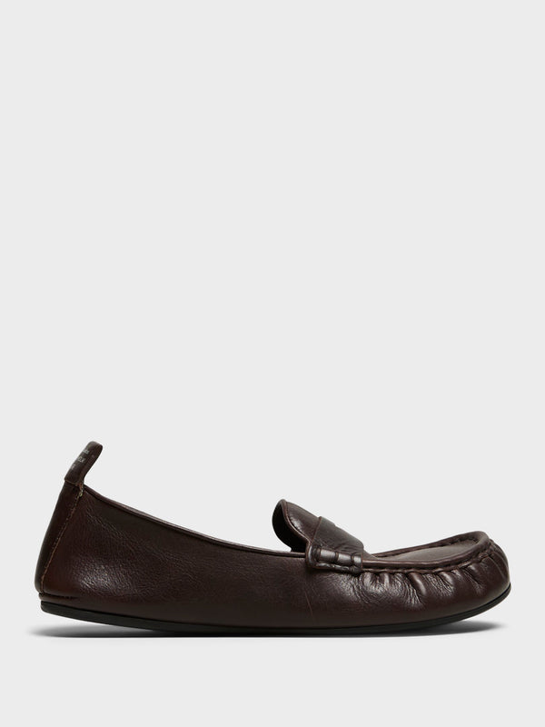 stoy Leather Loafers in Dark Brown