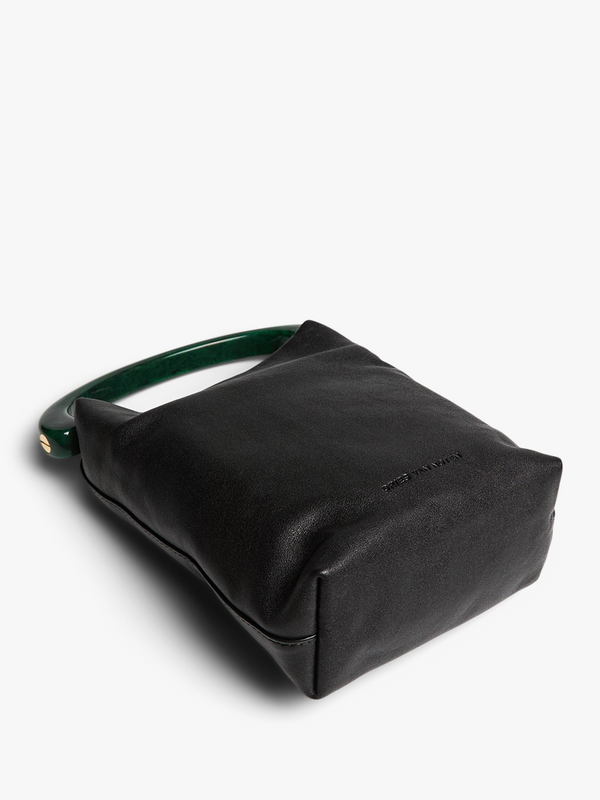 Stoy Leather Shoulder Bag In Black