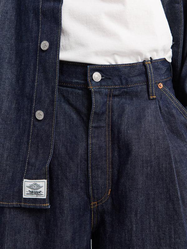 Stoy Levi's X Jordan Baggy Shorts In Indigo