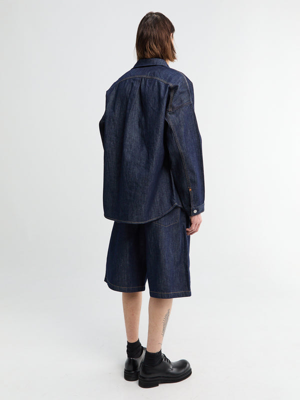 Stoy Levi's X Jordan Baggy Shorts In Indigo