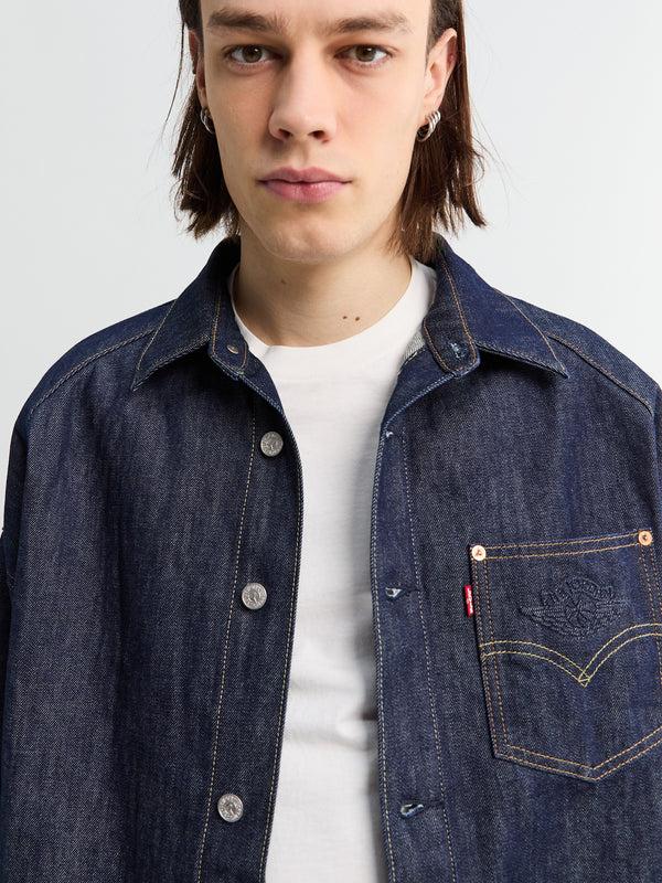 Stoy Levi's X Jordan Overshirt Jacket In Indigo