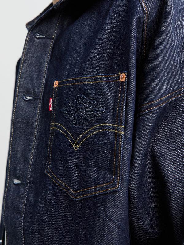 Stoy Levi's X Jordan Overshirt Jacket In Indigo