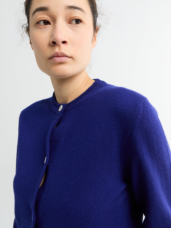 Stoy Lightweight Cardigan In Violet Night