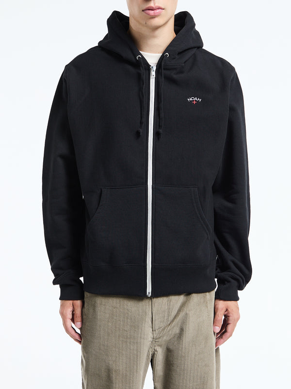 stoy Lightweight Zip Up in Black