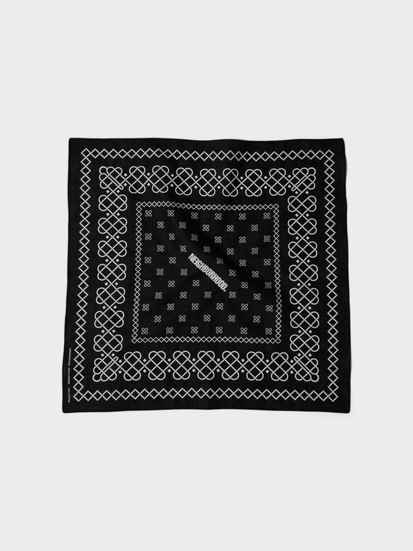 stoy Line Pattern Bandana in Black