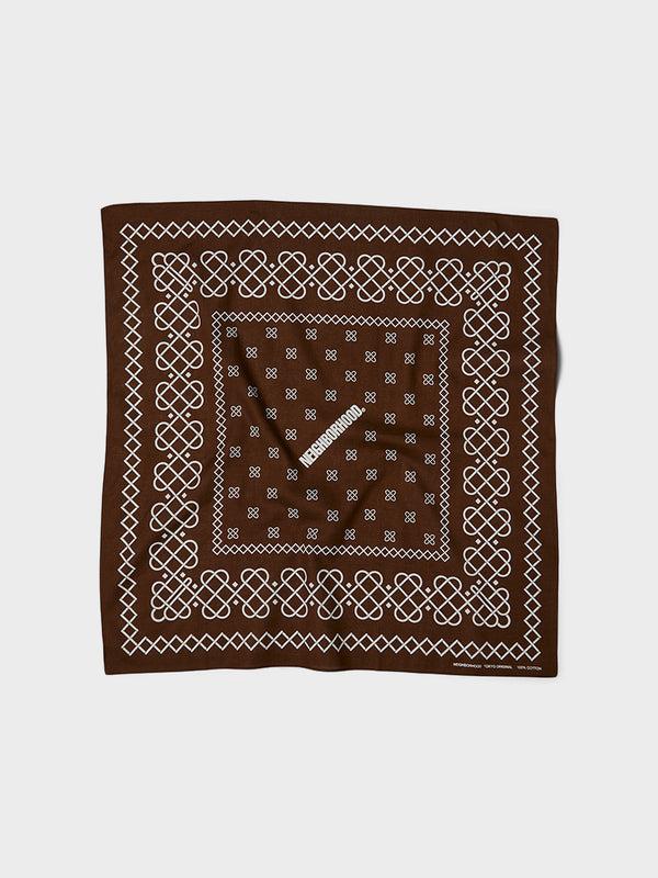 stoy Line Pattern Bandana in Brown