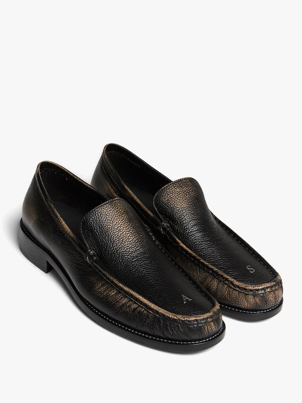 Stoy Loafers In Beige And Black