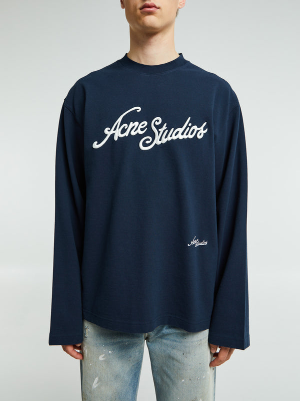 Stoy Logo Crewneck In Deep Blue