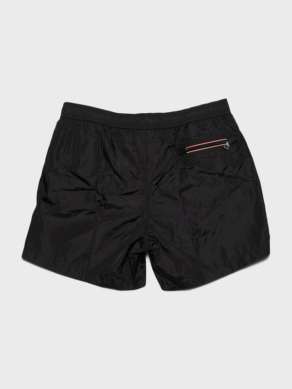 Stoy Logo Patch Swim Shorts In Black