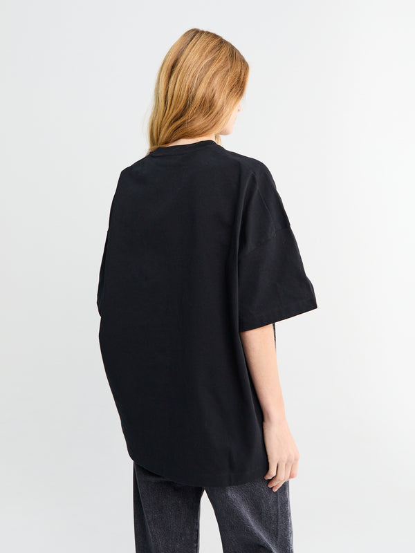 Stoy Logo T-shirt CN SS In Black
