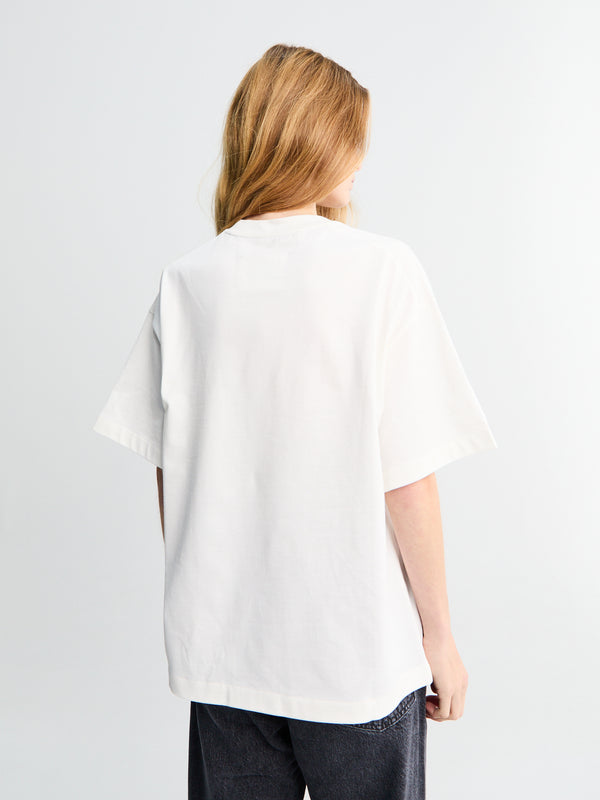 Stoy Logo T-shirt CN SS In Porcelain