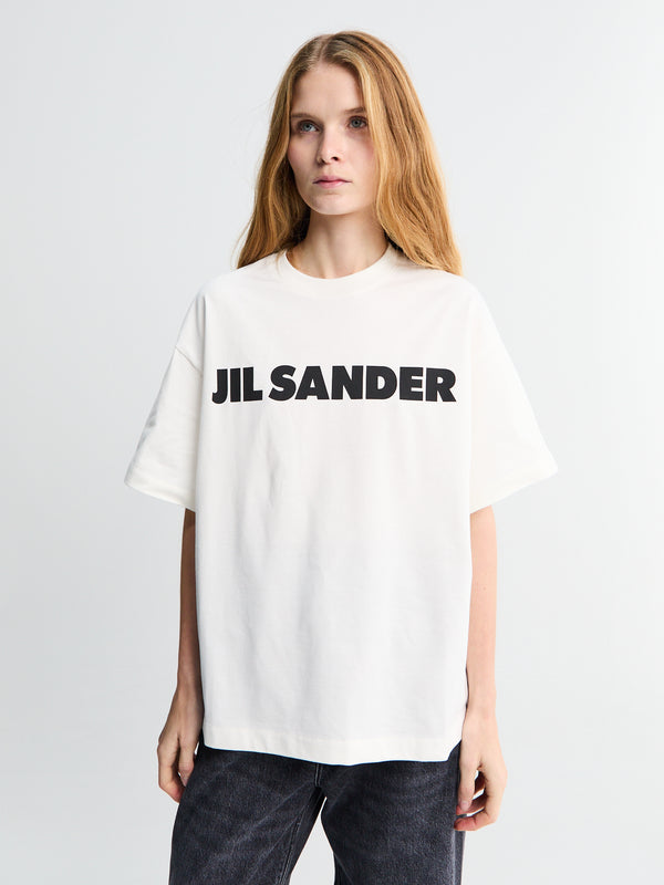 stoy Logo T-shirt CN SS in Porcelain