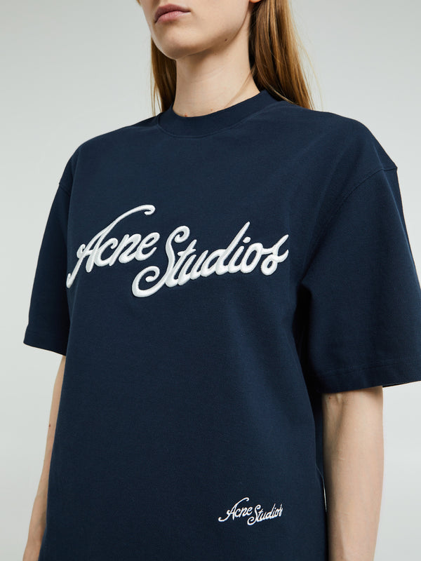 Stoy Logo T-shirt In Deep Blue