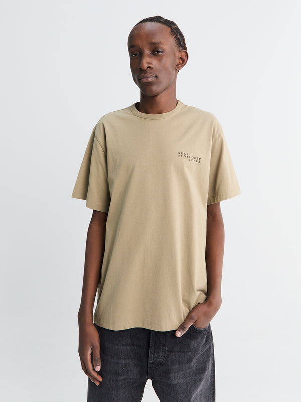 stoy Logo T-Shirt in Taupe