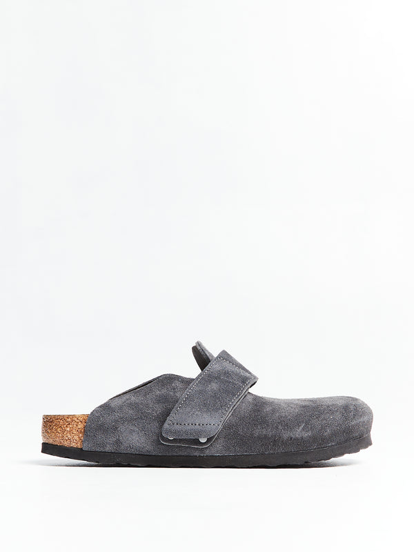 stoy Loma Suede Leather Shoes in Charcoal