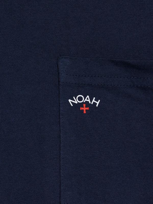 Stoy Long Sleeve Core Logo Pocket T-Shirt In Navy