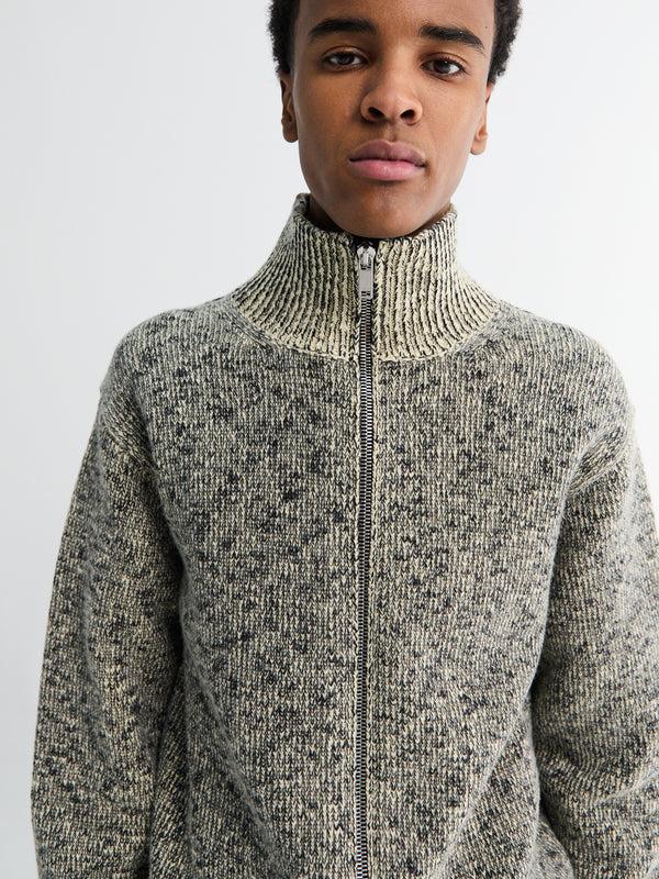 Stoy Long-Sleeved HN Zip Up Cardigan