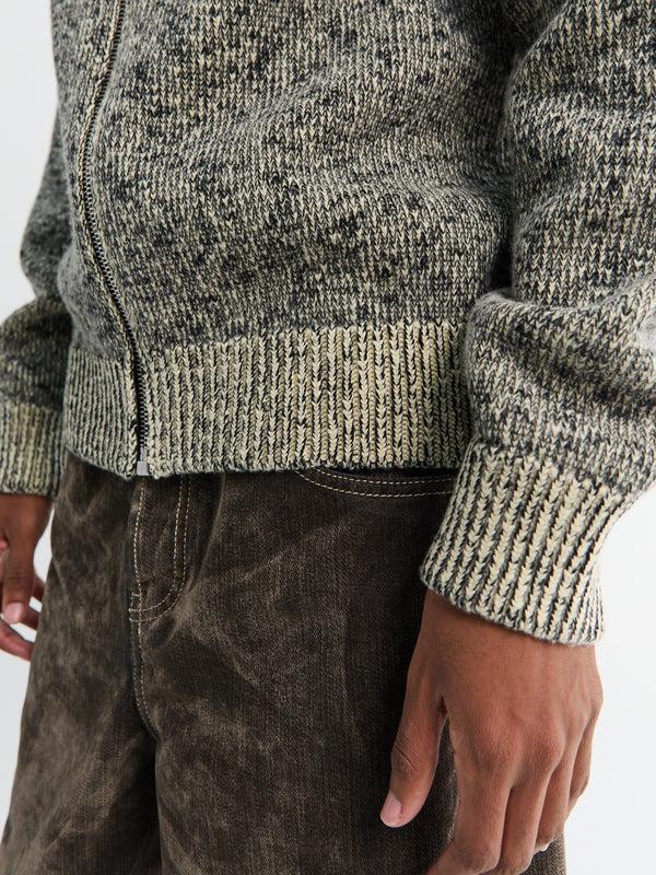 Stoy Long-Sleeved HN Zip Up Cardigan