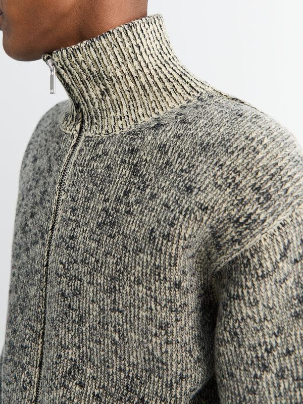 Stoy Long-Sleeved HN Zip Up Cardigan