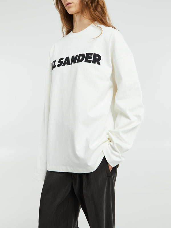 Stoy Long-sleeved T-Shirt In Porcelain
