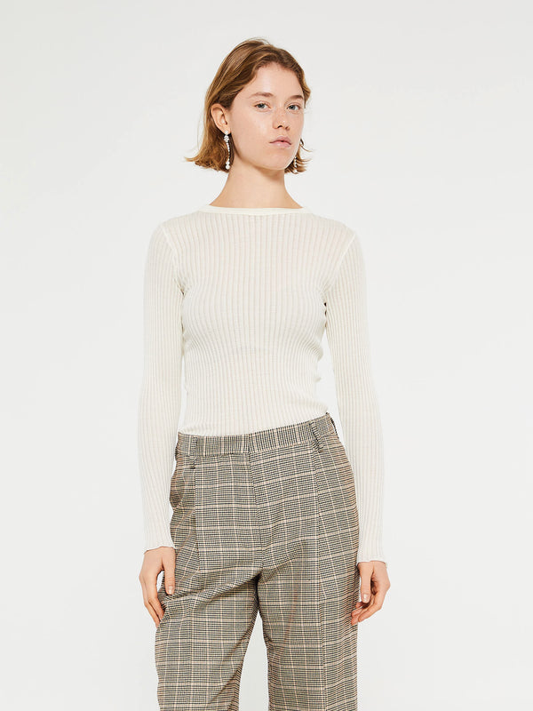 Stoy Longsleeved Operatino Top In Ivory