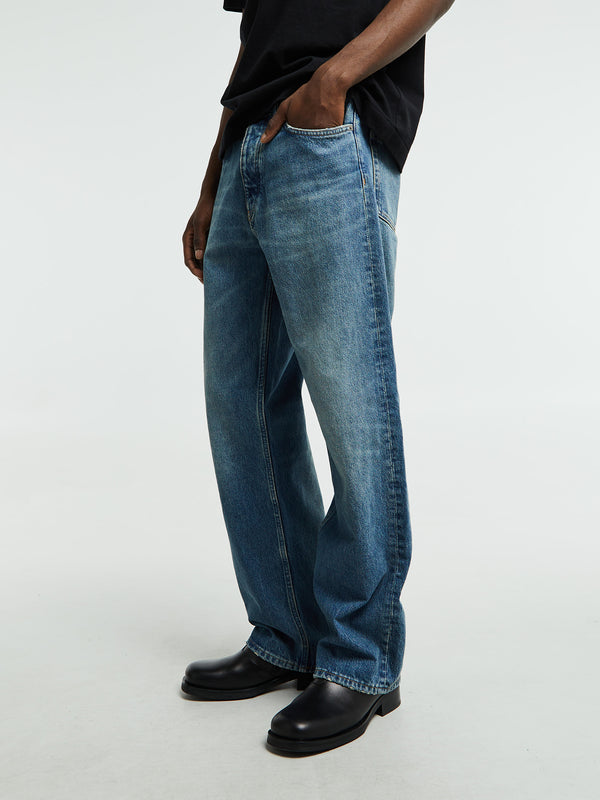 Stoy Loose Jeans In Dark Blue Vintage