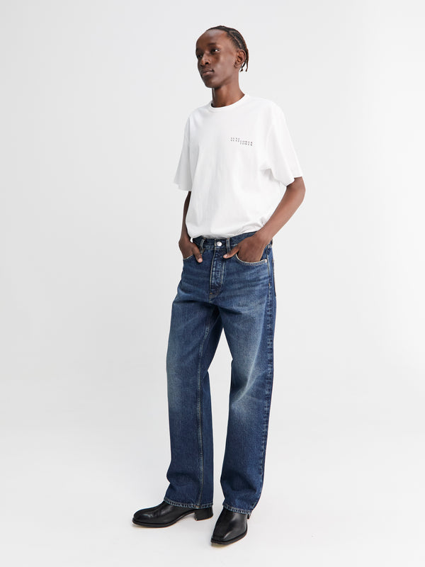 Stoy Loose Jeans In Dark Blue Worn