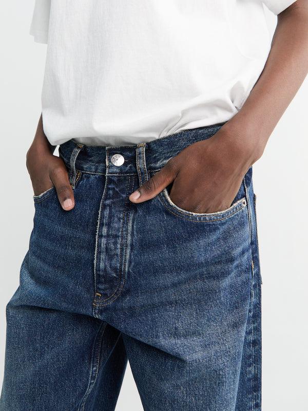 Stoy Loose Jeans In Dark Blue Worn