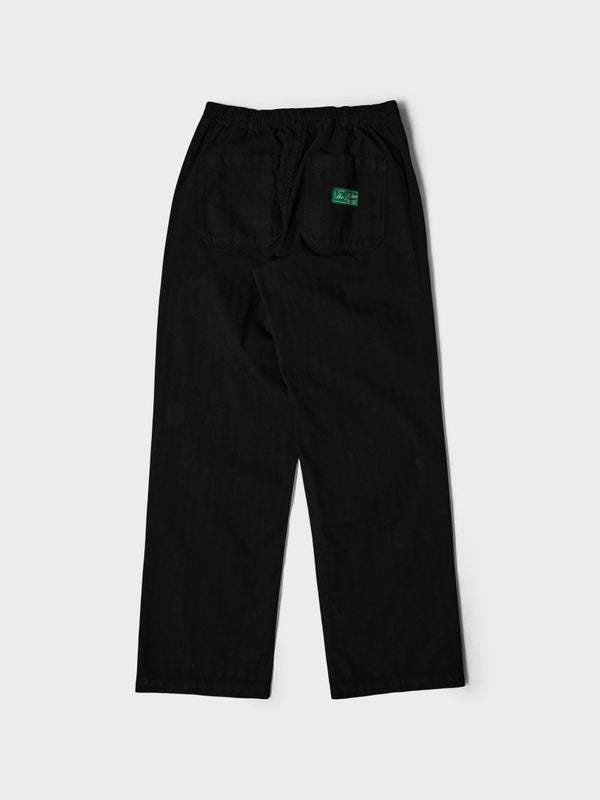 Stoy Lucien Herringbone Trousers In Black