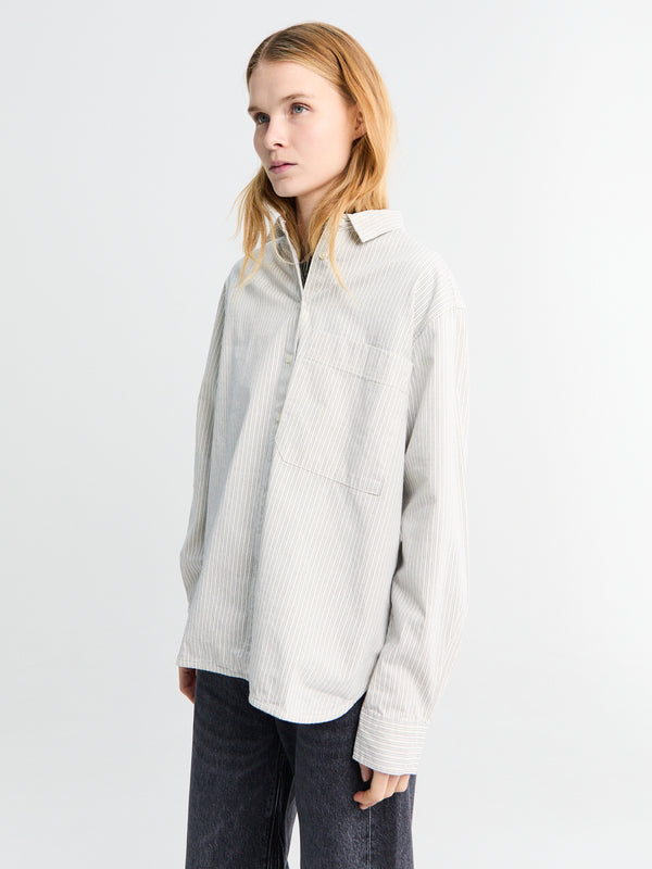 Stoy Lynette Shirt Striped In Night Sky