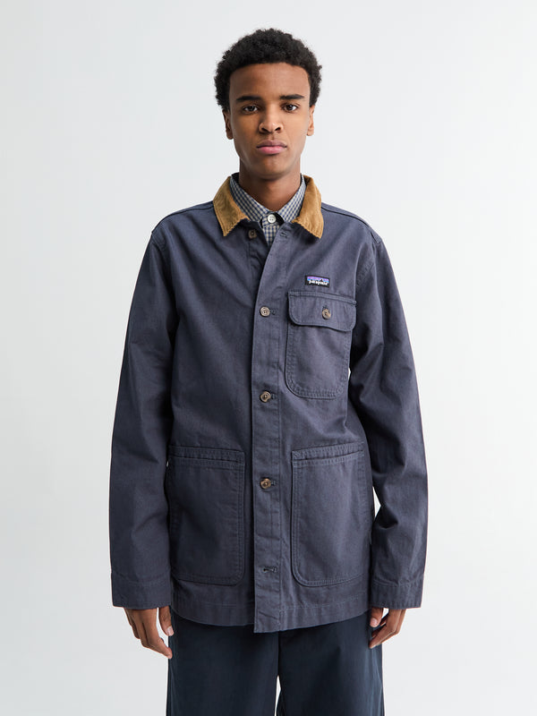 stoy M's Point Reyes Canvas Jacket in Smolder Blue