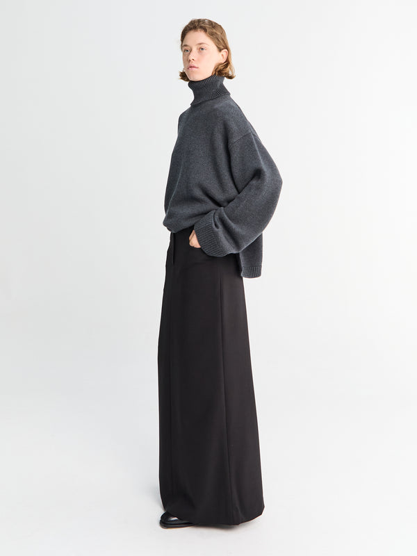 Stoy Malvo Long Pencil Skirt In Black