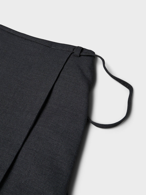 Stoy Maxi Wrap Skirt In Charcoal Grey