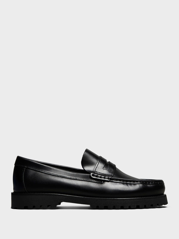 stoy Mens Lee Loafer in Black