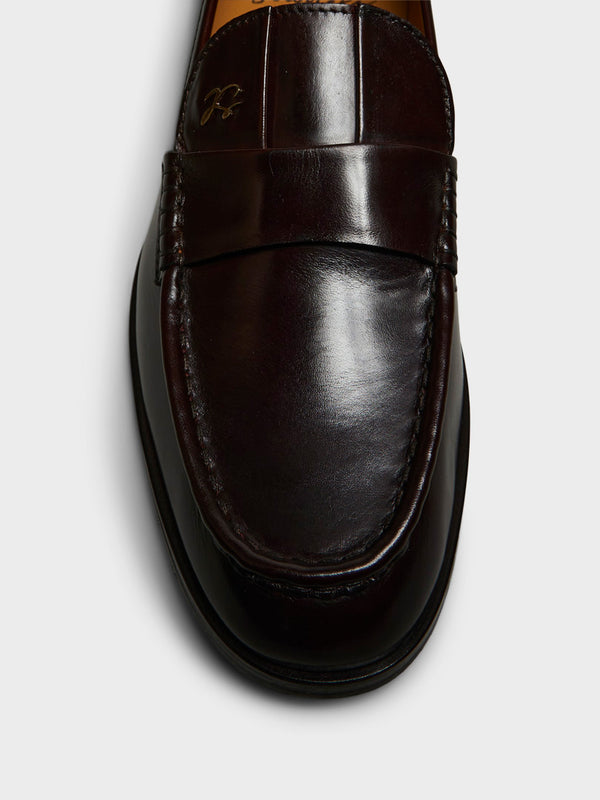 Stoy Moliere Shoes In Brown Polished