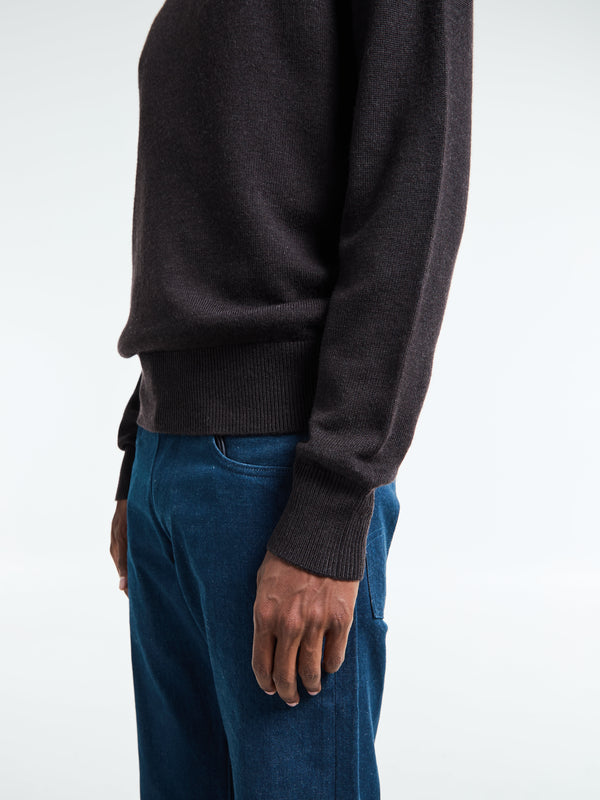 Stoy Moon Merino Knit In Brown