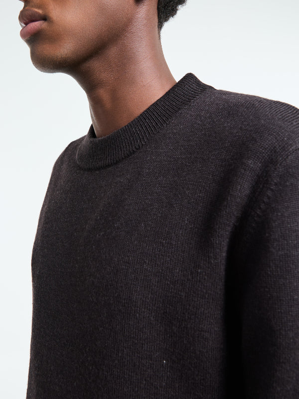 Stoy Moon Merino Knit In Brown